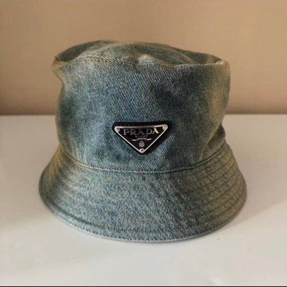 Prada Blue Denim Bucket Hat - Picture 1 of 3